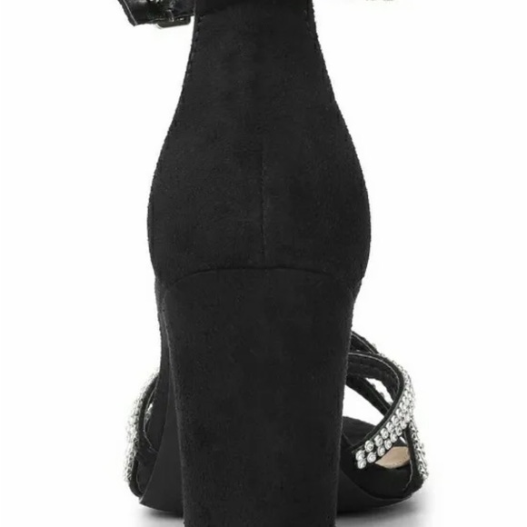 Allegra K Women’s Strappy Rhinestone heel dress sandal - New - Picture 2 of 3